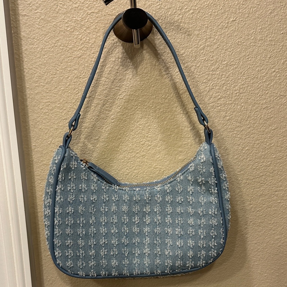 Denim shoulder bag